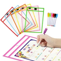 10Pcs Transparent Dry Brush Bag Kids Craft Drawing Board Painting Doodle Coloring Learning Educational Toys For Children Gift 2