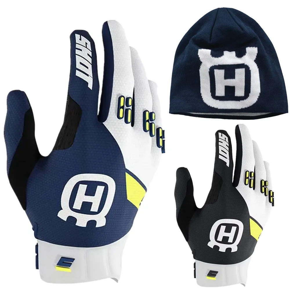 Husqvarna Navy Off-Road Motocross Gloves - Premium Dirt Bike & MTB Gloves