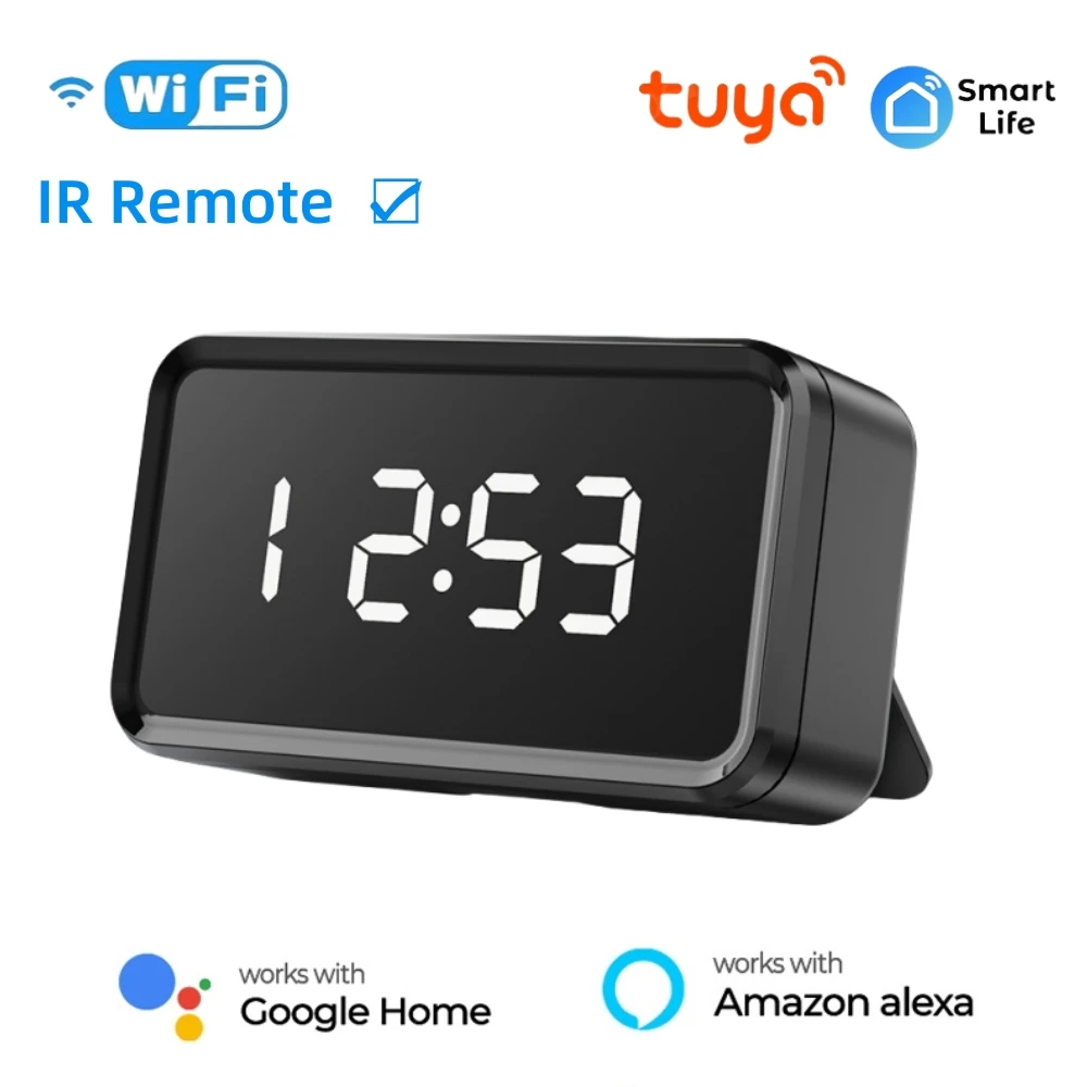 

Tuya Smart WiFi IR Remote Control Universal Smart Life Control For TV DVD AUD With or Without Time Display Support Alexa