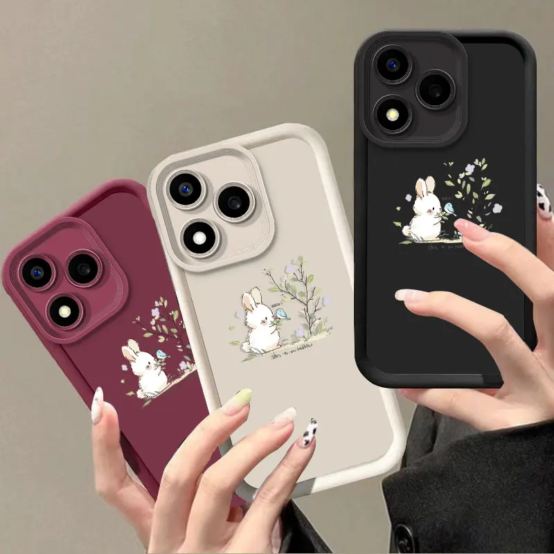 Cute Rabbit Pattern Shockproof Silicone Case – Flexible Protective Cover