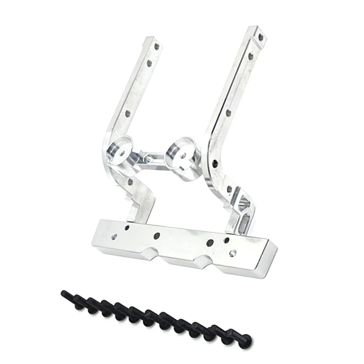 BAAU RC Car Upgrade Front Bumper Fixed Kit for 1/12 H12Y H12Y+ RC Car Upgrade Accessories Silver