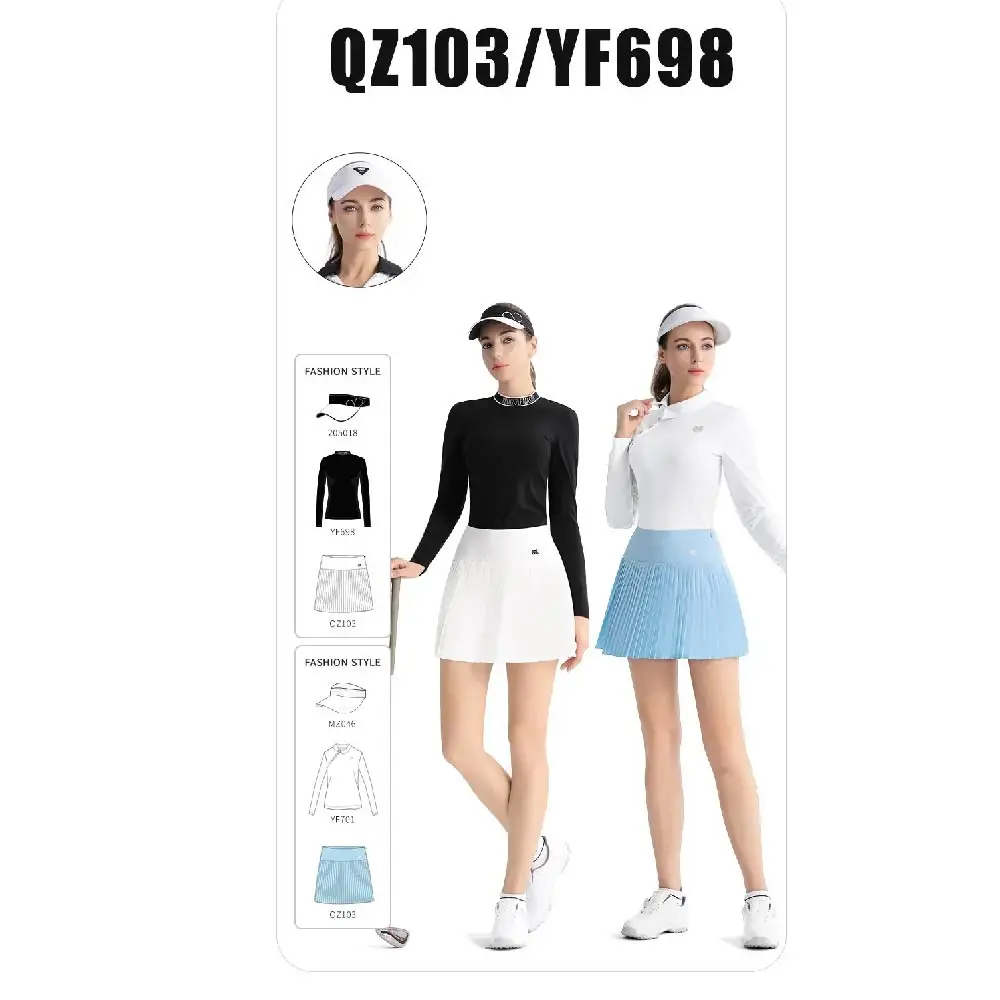 PGM Ladies Golf Skirt High Waist Sports Short Skirt Women Outdoor Leisure Sports Skort with Small Bag High Quality Golf Clothing