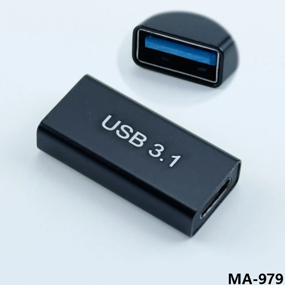 Adaptateur de charge de type C femelle vers USB 3.0 femelle, convertisseur portable, câble d'extension de type C pour téléphone et tablette, 1PC