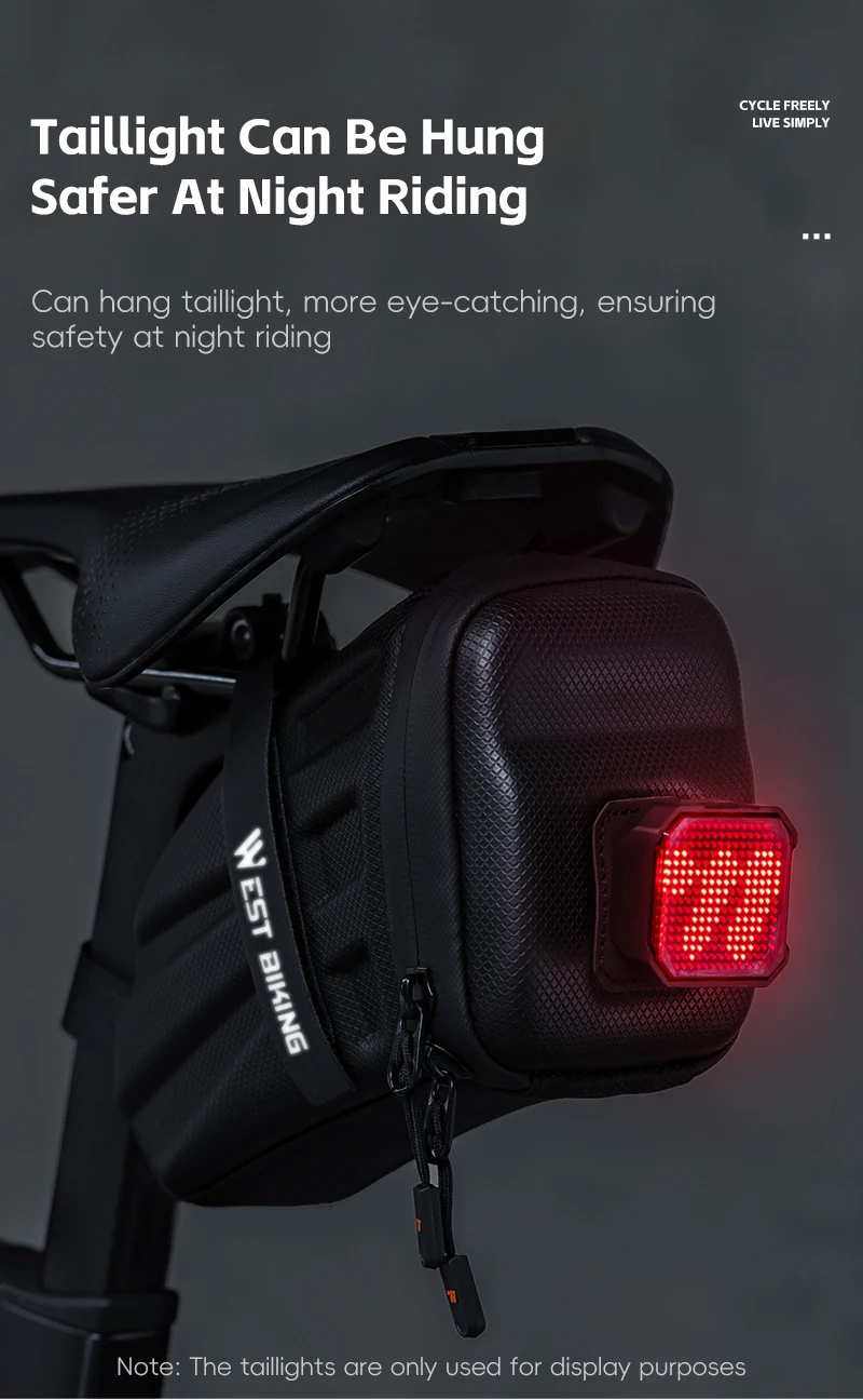 WEST RADFAHREN Fahrrad Sattel Tasche Wasserdichte Mountainbike Sattel Lagerung Sitz Hinten Werkzeug Tasche Tasche Sattel Radfahren MTB Zubehör – Detail 6