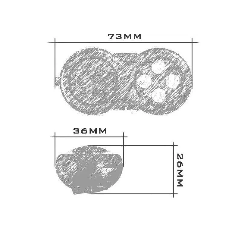 New Premium Quality Fidget Controller Pad Game Focus Toys Smooth ABS Plastic Stress Relief Squeeze Fun Hand Hot Interactive Gift