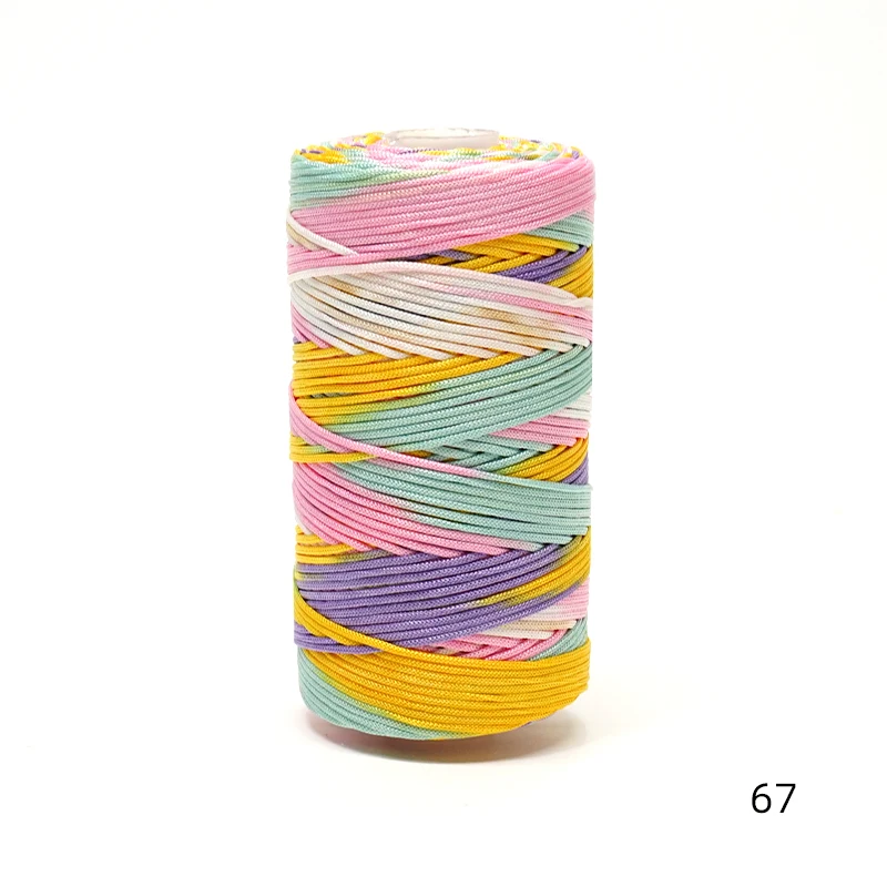 1Pc 100g 1.5mm Thin Ice nylon Yarns For Knitting And Crochet diy bag shoes hat hollow Yarn Thread Crochet Line DIY Bracelet mat 5