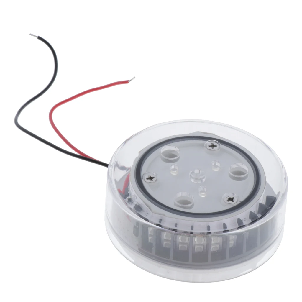 2pcs Marine LED Navigation Lights Lamp, Red and Green LED for Boat Pontoon Yacht Skeeter Sailboat - IP66 Waterproof