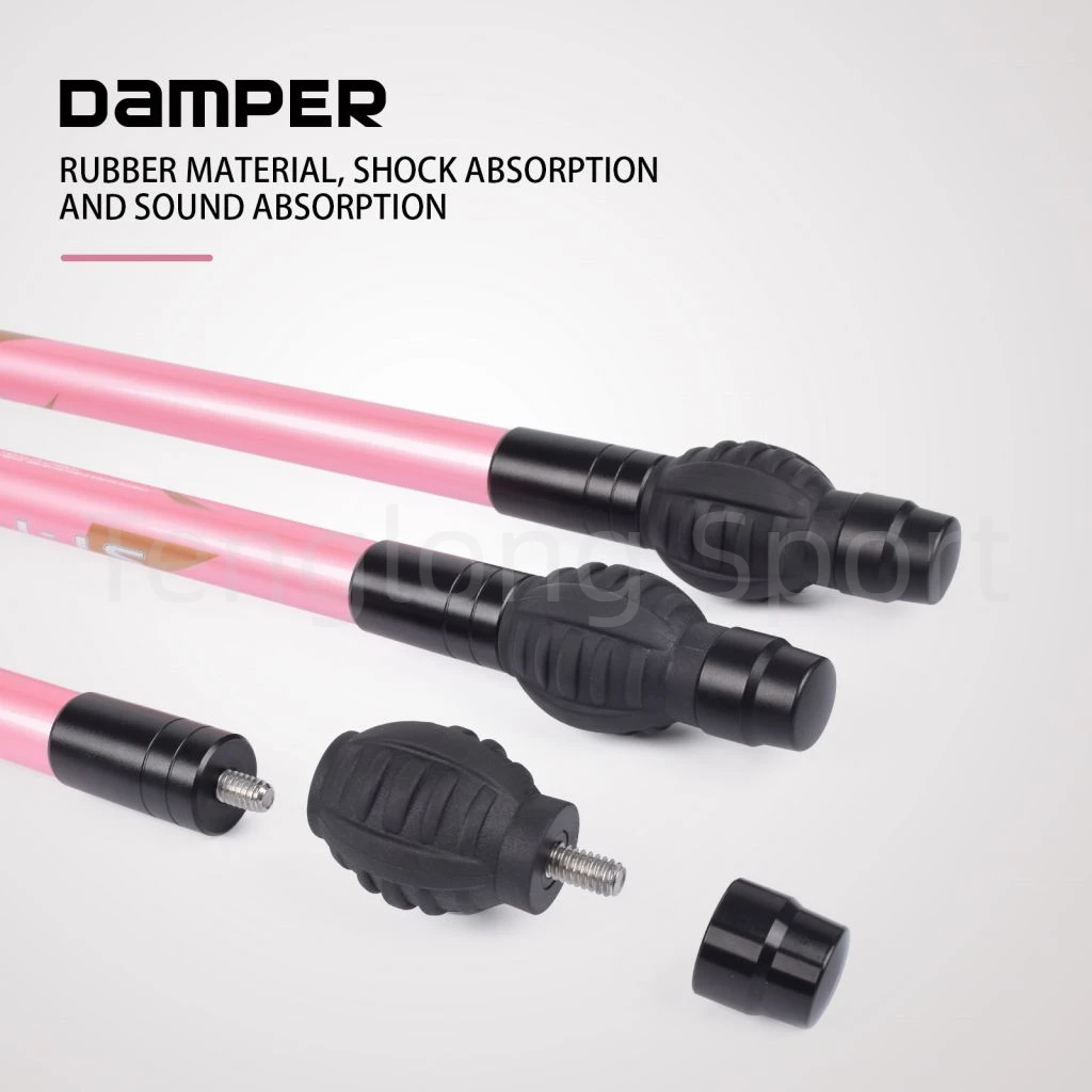 Nika Bogenschießen Recurve Bogen Stabilisator Bar Kohlenstoff Faser Stabilisator Weiß Und Rosa Farbe 1set – Detail 18