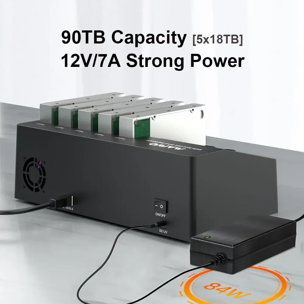 MAIWO ϵ ̺ ŷ ̼,    ÷ , 5  SATA-USB 3.0 HDD ̽, 2.5/3.5 ġ HDD/SSD ڽ