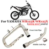 Slip On For Yamaha WR125R WR125X WR125 2009 - 2017 Motorcycle Exhaust Systems Modify Front Middle Link Pipe Connect 51mm Muffler