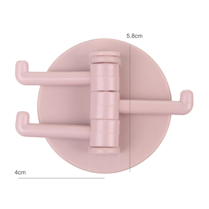 Multifunctional Bathroom Hook Rotatable Seamless Adhesive Hanger Powerful 3 Branch Wall Stick Hooks Kitchen Storage