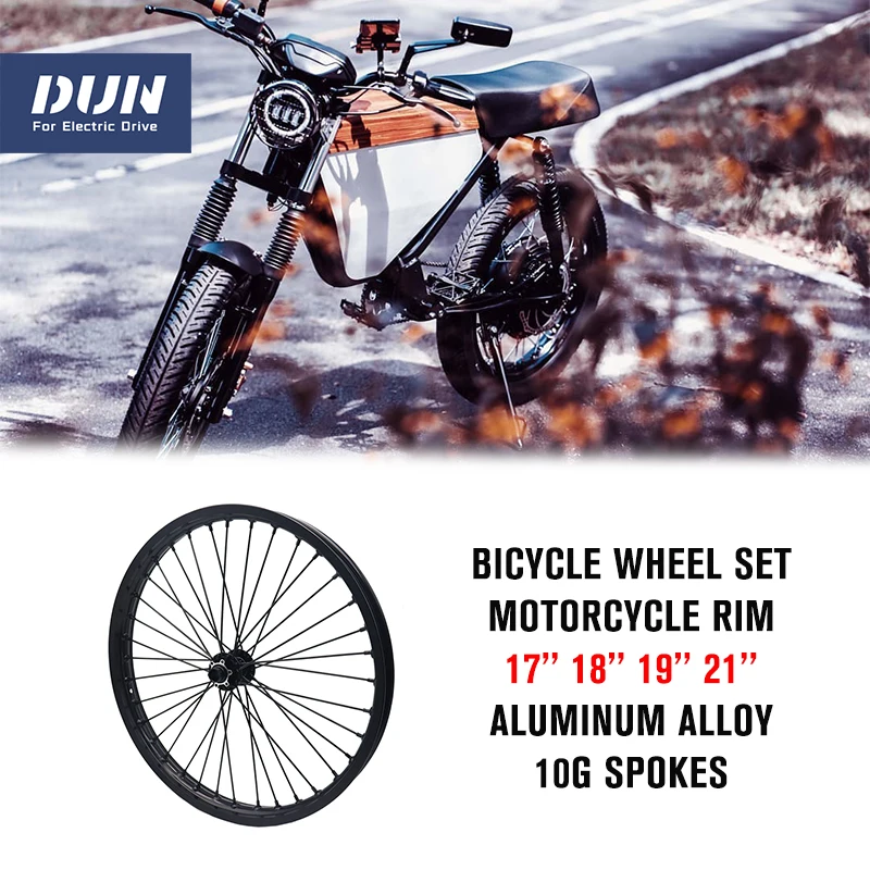 

17''- 21" Motorcycle Bike Bicycle Front Wheel Rim with Dual Disc Hub 20mm 110 Drop Out Double Brake Design