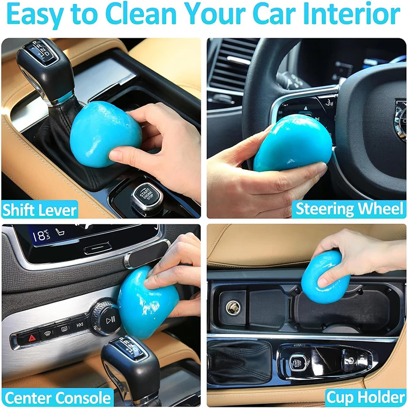 70/160g Car Cleaning Gel for Car Detailing Putty Air Vent Cleaner Cleaning Kit Putty Gel Auto Interior Detail Removal