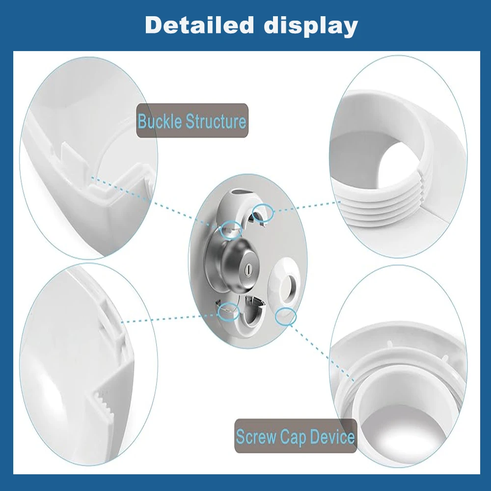 Childproof Door Knob Covers Babyproof Child Door Locks Handle Reusable Security Lock