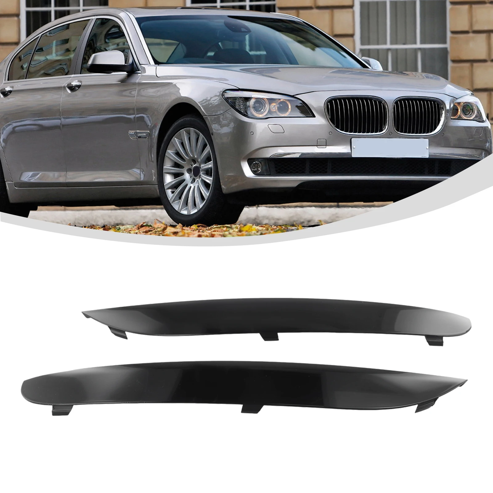 

Upgrade Your For BMW 7 F01 F02 F04 with Quick Installation Front Bumper Grill Moulding Trim Set Enhance the Style of Your Car