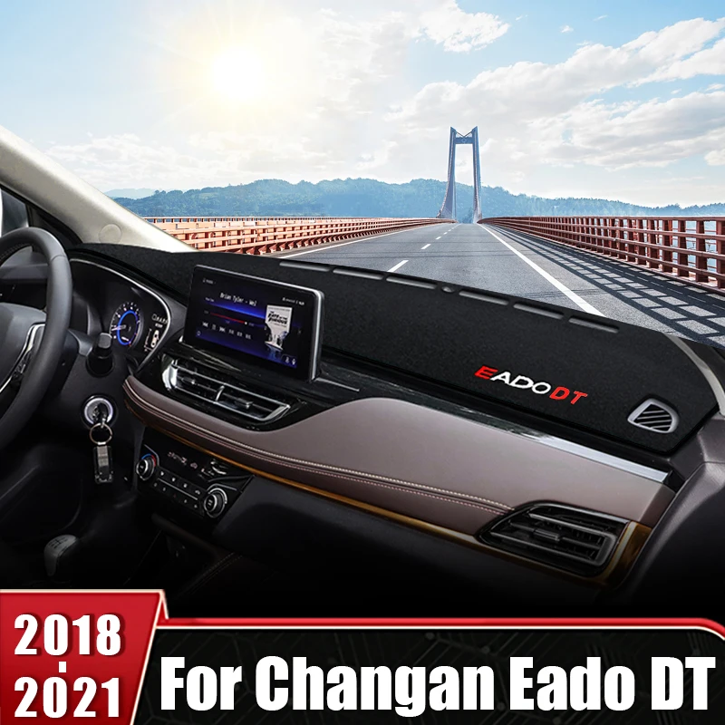 

For Changan Eado DT 2018 2019 2020 2021 Car Dashboard Cover Sun Shade Avoid Light Mat Instrument Carpet Non-Slip Pad Accessories