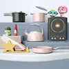 Kids Play Kitchen Set, Pretend Play Cooking Toys Set, Kitchen Toys Playset For Toddlers, Toy Pots And Pans For Kids Kitchen 5