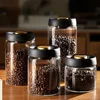 Vacuum Sealed Tank Transparent Glass Coffee Beans Food Storage Jars Household Moisture-proof Air Extraction Airtight Container 2