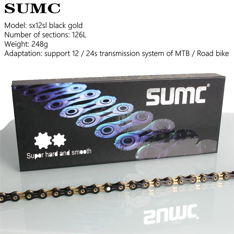 SUMC 最上級SX11SL ゴールド 自転車　11速用チェーン　ロードバイク Amazon.co.jp: SUMC SX11SL 116リンク 11速用 チェーン 自転車用