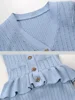 Elegant Knitted Skirt Sets Women Fashion Ruffle Sweater and Midi Outfits Autumn Winter Long Sleeve Slim Party Two Piece Set 2024 6