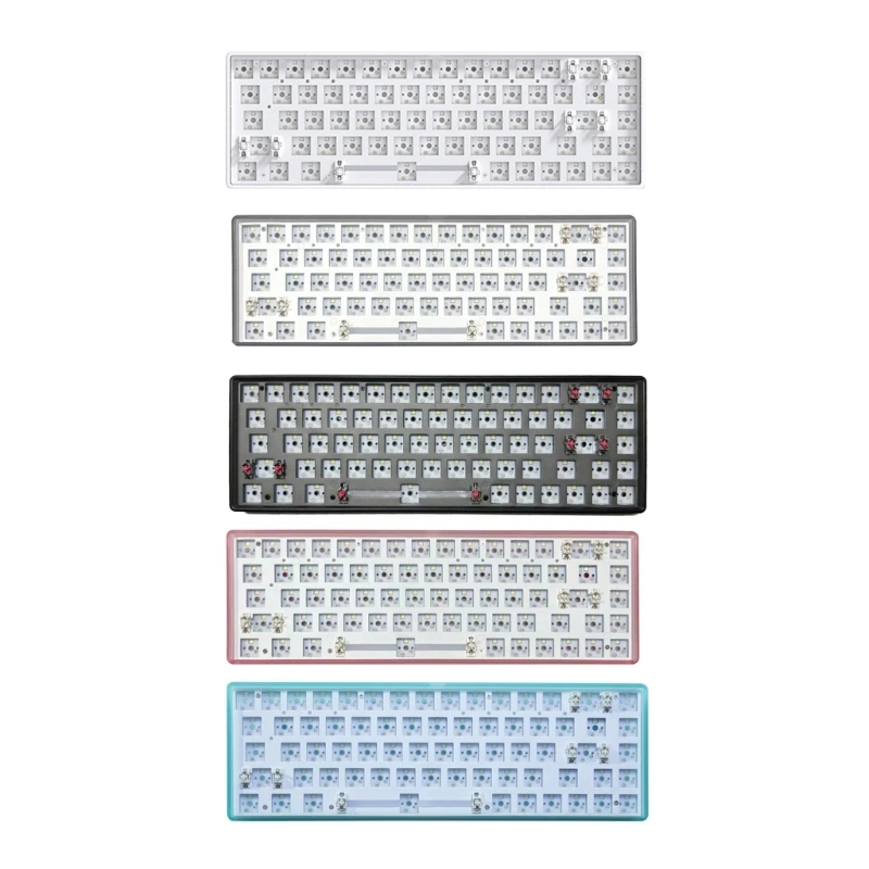 

68key 3mode Hot Swappable Mechanical Keyboards 2.4Ghz Wireless Bluetooth-compatible Wireds 5Pins Switches Dropship