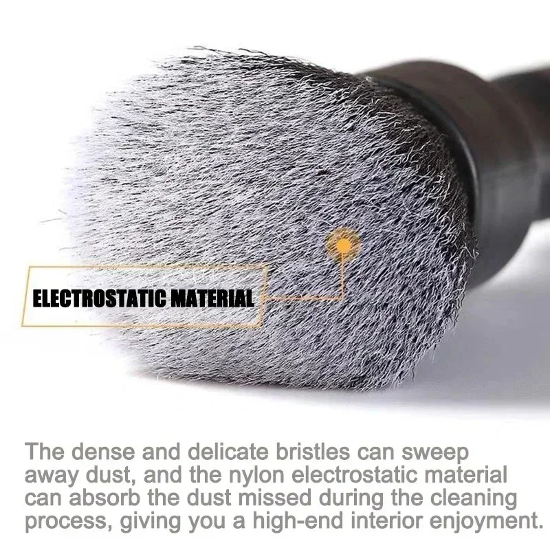 Multifunctional Car Dust Remove Brush Auto Air Outlet Cleaning Tool Soft Bristle Cleaning Car Dashboard Duster Brush