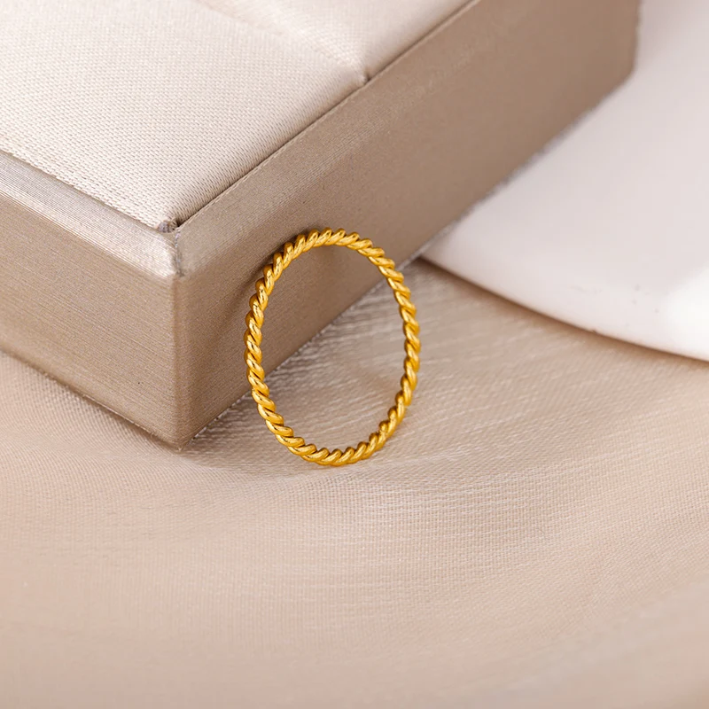 Simple Stainless Steel Finger Ring For Women