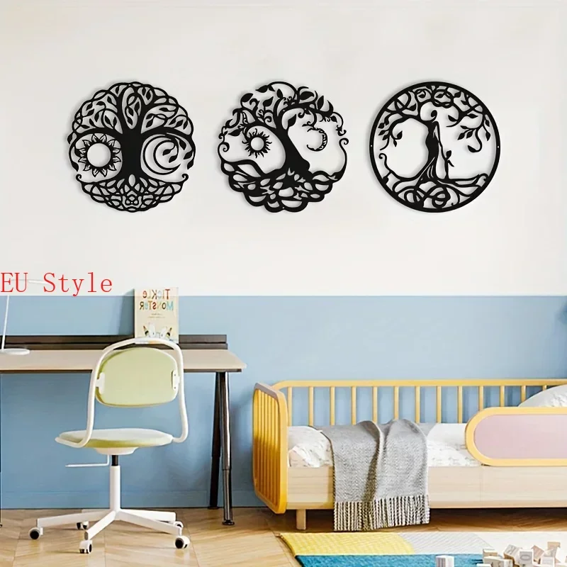 

Tree of Life Home Art Decor Outdoor Metal Tree of Life Wall Decor Garden Sculpture Wall Background Decoration Livingroom Bedroom