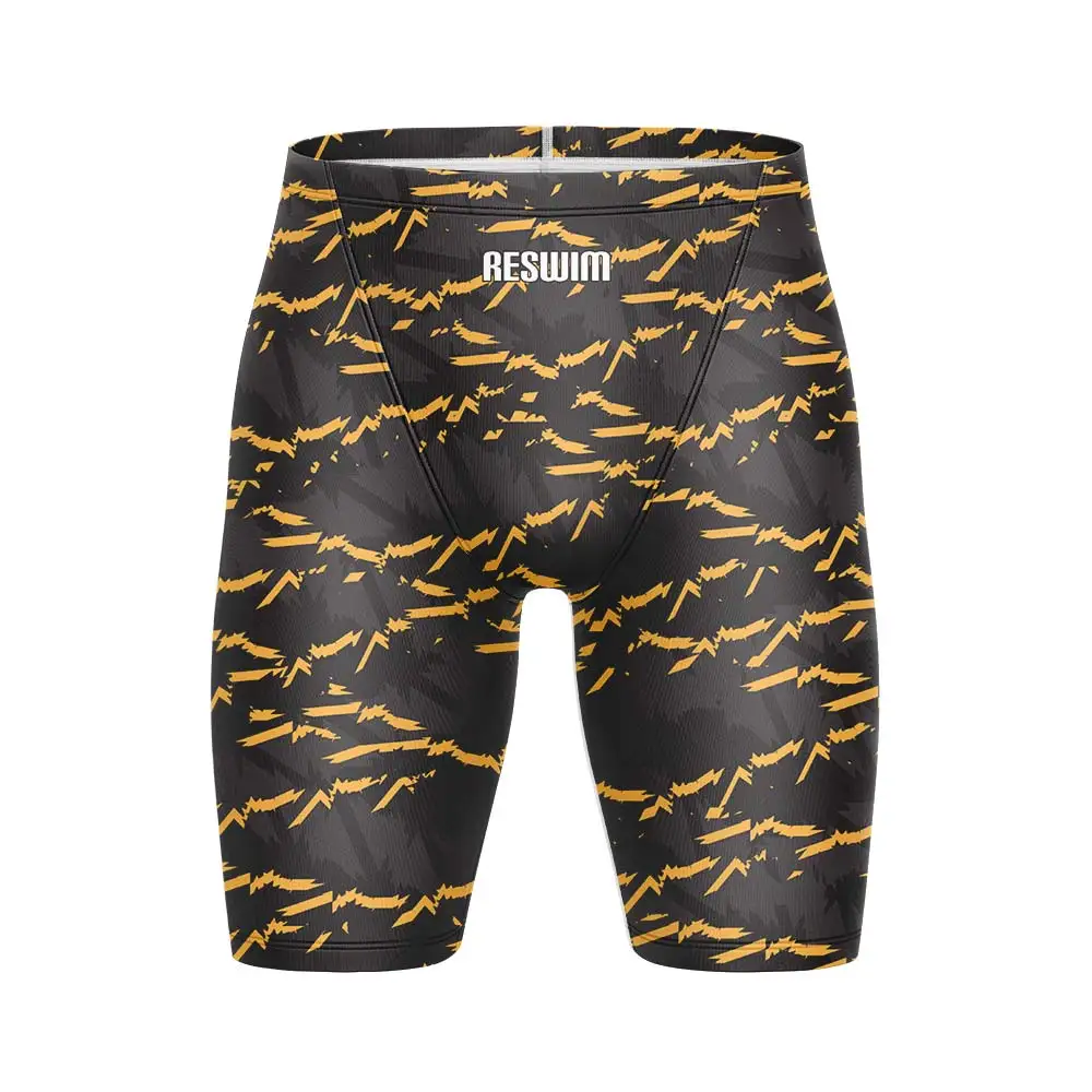 Summer Funny Swim Jammer Athletic Training Swimsuit Shorts Men's Swimming Trunks Beach Swimwear Jammers Tights Surf Shorts