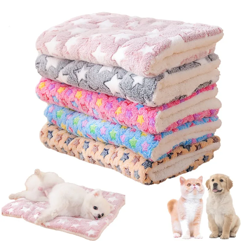 

Soft Cat Bed Mats Warm Dog Bed Soft Flannel Pet Blanket Puppy Sleep Mat Kitten Mattress Cushion for Small Dogs Cat Accessories
