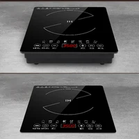 DMWD-Brûleur de table de cuisson en céramique électrique intégré de bureau, cuisinière à induction électromagnétique, foyer intégré, cuisinière chauffante, four de table de cuisson, UE 2
