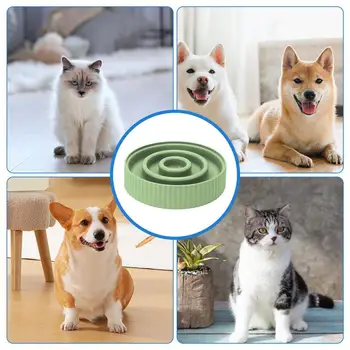 Pet Slower Feeder Anti Gulping Bloat Stop Food Eating Puzzle Bowl Pet Slow Food Bowls For Pets Of All Sizes Dog Slow Feeders For 5