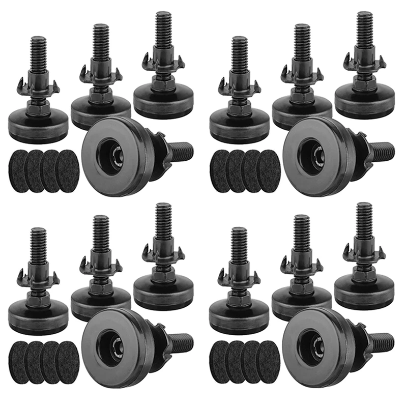 

16Pcs Furniture Levelers Heavy Duty Furniture Leveling Feet Adjustable Leg Levelers For Cabinets Tables Chairs Raiser