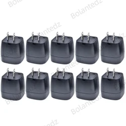 Universal International Travel Plug Adapter and Power Converter (10pcs black)