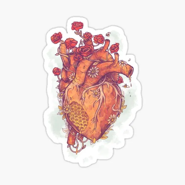 

Sweet Heart 5PCS Stickers for Room Home Decor Funny Living Room Anime Stickers Luggage Decorations Bumper Print Kid Car
