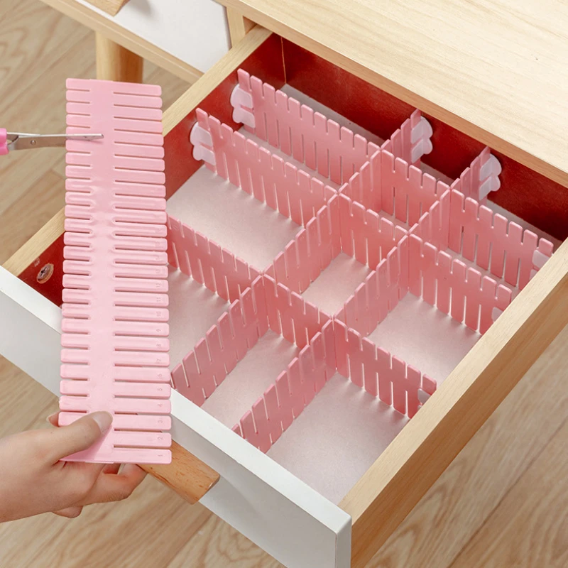 

Plastic Underwear Lattice Kitchen Organizer for Cosmetics Free Combination Classification Partition Board Drawer Organizers Home