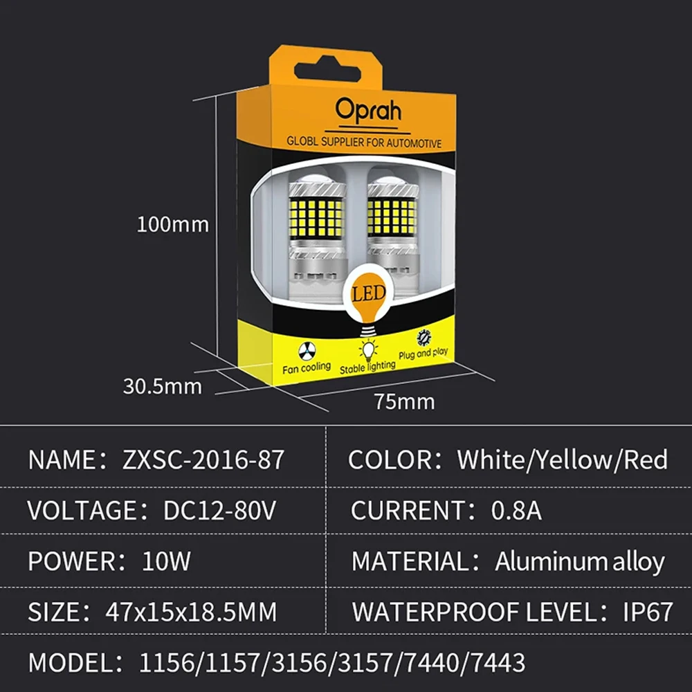 ������ 2�� BA15S 1156 P21W 12V/24V LED ĵ���� ������ 2016 87 SMD 10W 870LM �ڵ��� Ʈ�� �ǳ� �ñ׳� ���� �ڵ� ���� ȭ��Ʈ 12V