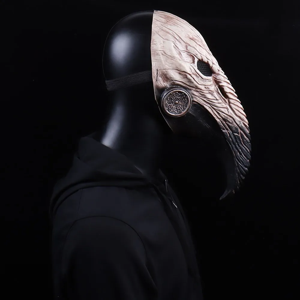 Steampunk Plague Doctor Mask Cosplay Long Nose Bird Beak Latex Helmet Carnival Masquerade Halloween Party Costume Props