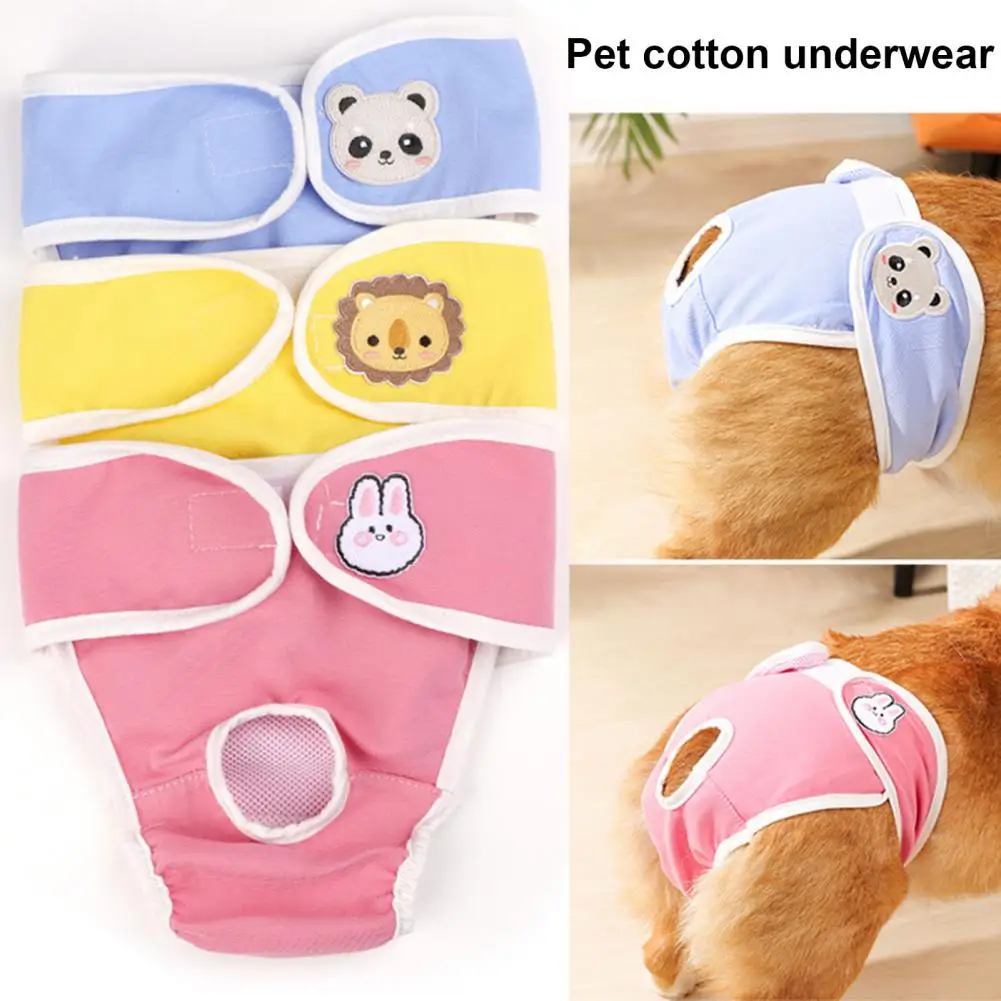 Dog Diaper for Female Dogs Breathable Pet Menstrual Pants for Small Medium Dogs Female Dog Diapers Panties Physiological Shorts