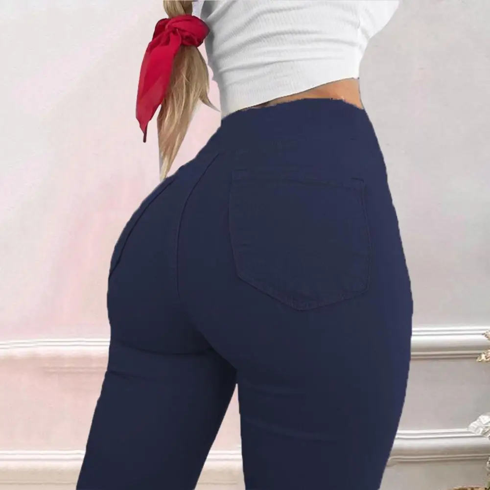 

Casual Women Trousers Slim Fit High Waist Women's Pencil Pants Breathable Quick Drying Leggings with Elastic Waistband
