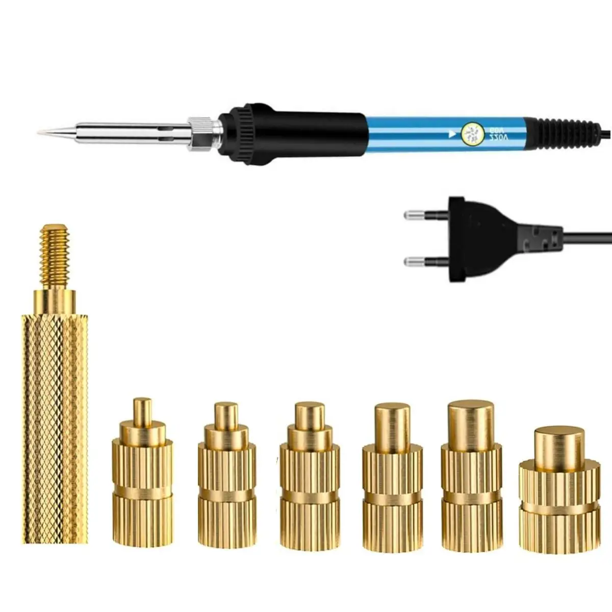 Brass Insert Nut Heat Set Insert Soldering Iron Tip Kit For Plastic