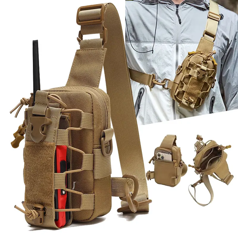 Waterproof Oxford Chest Bag for Hiking and Outdoor Activities