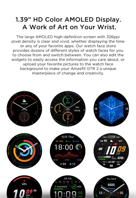 Amazfit-reloj inteligente GTR 2 Original para hombre, dispositivo con  Pantalla AMOLED HD de 1,39 pulgadas, control del sueño y reproducción de  música, nuevo, sin caja, 99% - AliExpress