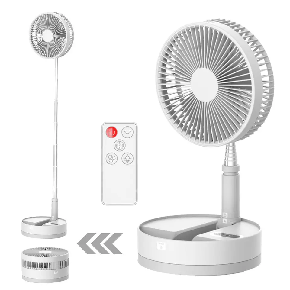 Portable Foldable Oscillating Fan with Remote Control