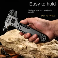 Multi Functional Adjustable Open-end Wrench Combination Universal Folding Pliers Hammer EDC Tool for Camp Outdoor Survival 2