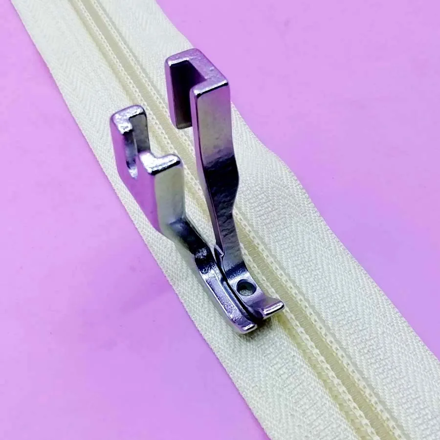 Industrial Sewing Machine Synchronous Car Left Single Side Light Bottom Toothless Zipper Presser Foot Sofa Four-Piece Thick