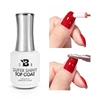 BOZLIN 15ML Super Shiny Top Coat Nail Art Gel Varnish Semi Permanent Soak Off  No Wipe UV Gel Varnish Shining Clear Top Coat 1