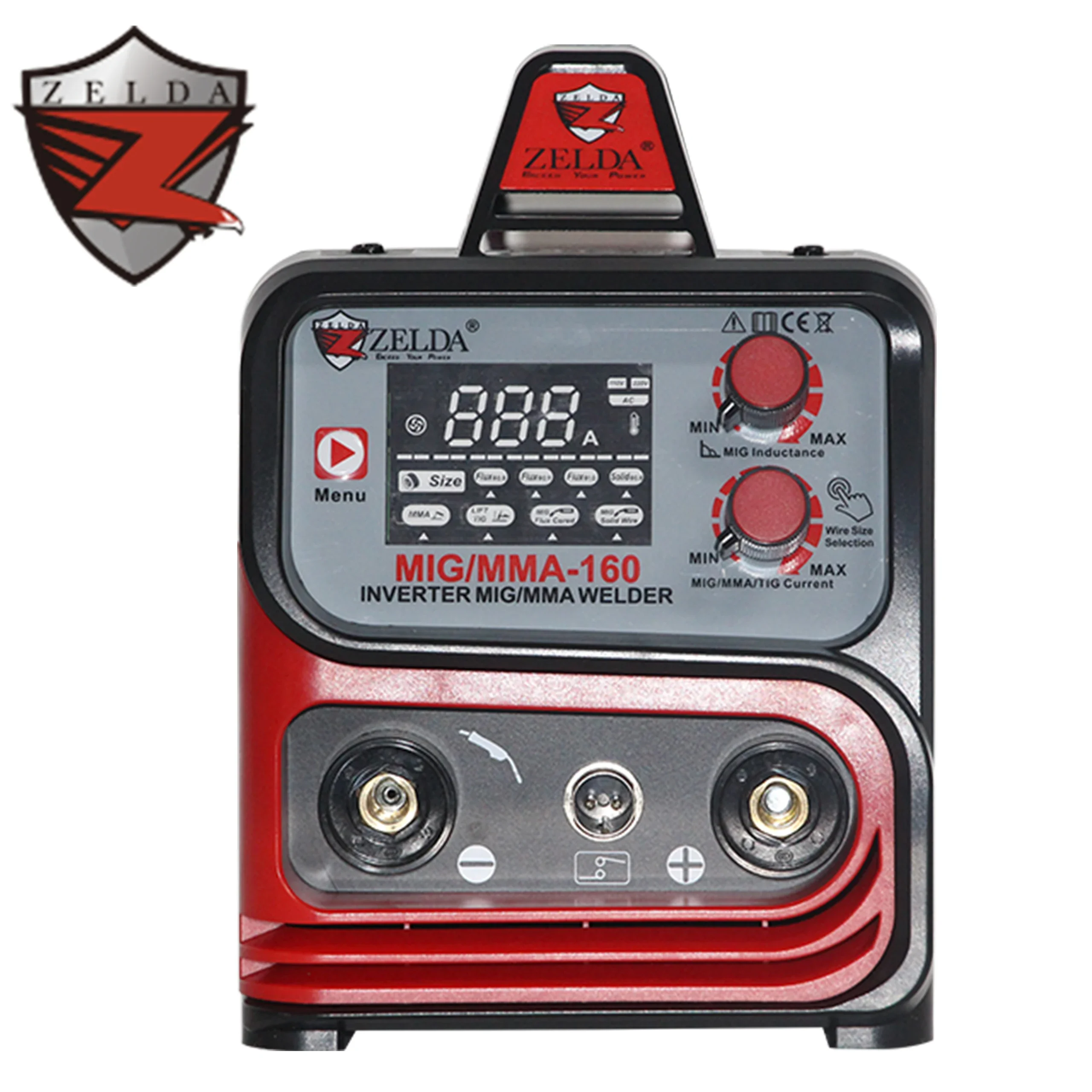 Zelda 160a Welding Equipment MIG 1KG Wire Spool Model Convenient For Home Use No Gas  3