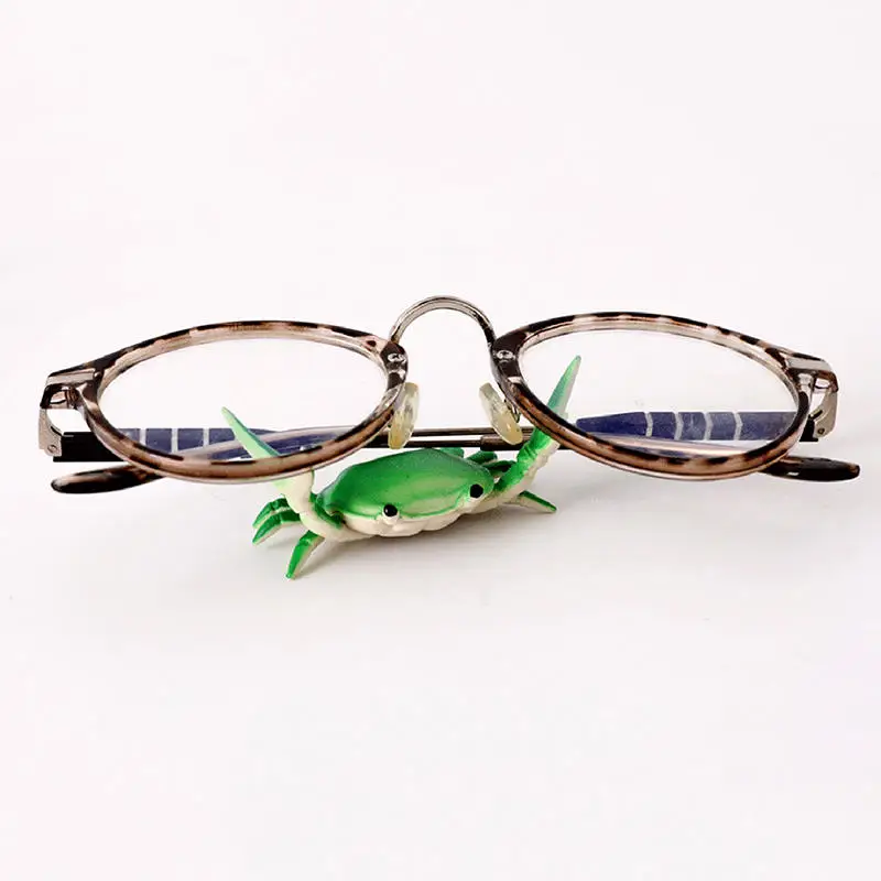 Funny Crab Desktop Pen Holder Creative Cute Crab Pen Holder Weightlifting Crabs Penholder Bracket Storage Rack Stationery