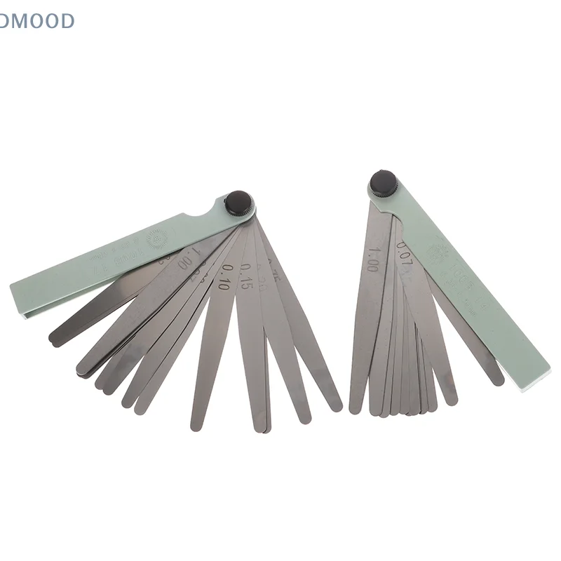 14/17 Blades Feeler Stainless Steel Gap 0.05-1.0mm Thickness Filler Gauge Tool Feeler Gauge Metric Thickness Set